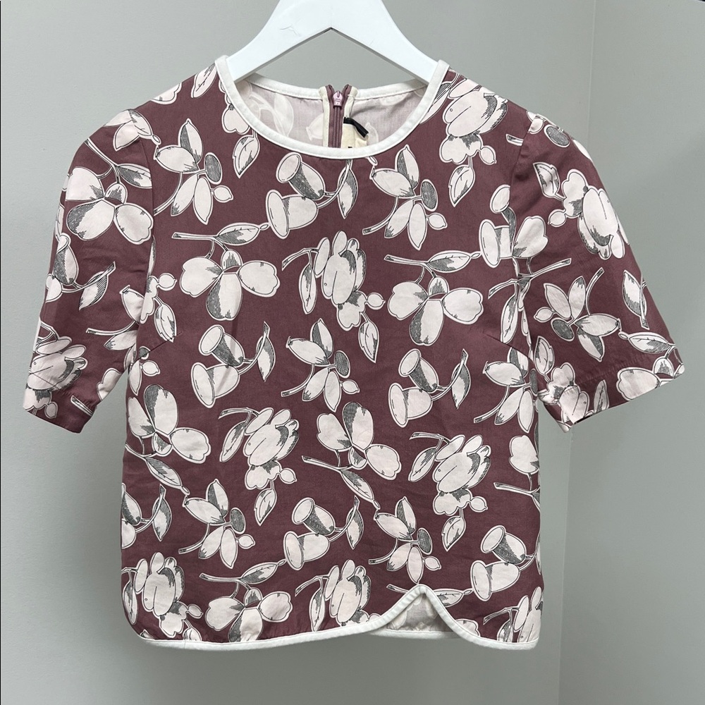 Marni Mauve Floral Women's Blouse
